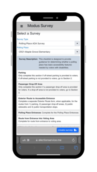 ADA Surveys on the go
